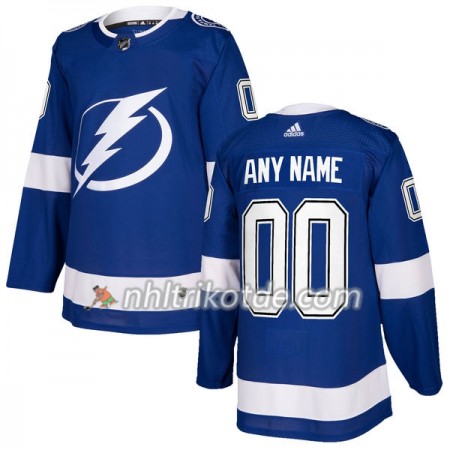 Tampa Bay Lightning Trikot Custom Adidas 2017-2018 Blau Authentic - Herren